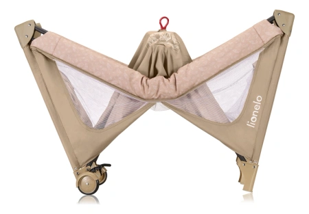 Lionelo Jasmin łóżeczko turystyczne Easy Fold Beige Sand