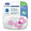 Chicco PhysioForma Light Smoczek Silikonowy 2-6m 2szt. Różowy