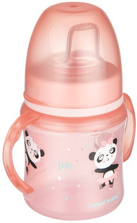Canpol Babies EasyStart Exotic Animals Kubek Treningowy 120 ml - Swe 35/207_pin Różowy