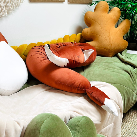 SenLove Poduszka Wałek Ochraniacz do Łóżka Lisek