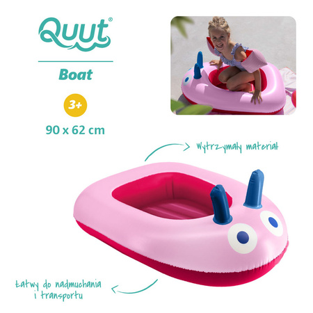 QUUT Dmuchany ponton do pływania dla dzieci Cherry Red