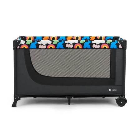 KinderKraft Joy 2  Łóżeczko Turystyczne Happy Shapes