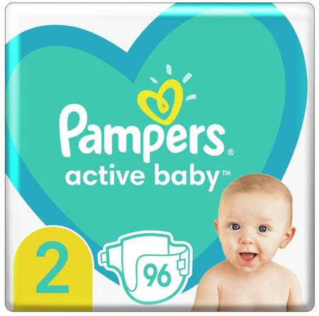 Pampers Active Baby Rozmiar 2 GP 2 Mini Rozmiar 2 4-8 kg 96 sztuk
