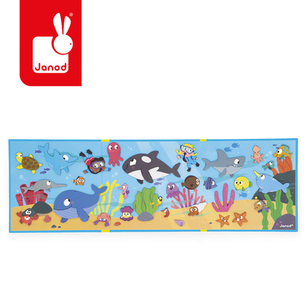 Janod Magnetyczna układanka Podwodny świat Magneti'stories 3+