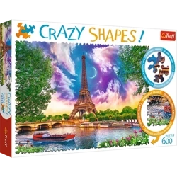 Trefl Puzzle Crazy Shapes Niebo Nad Paryżem 600 Elementów