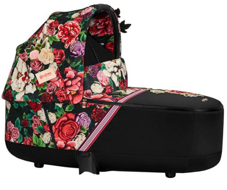 Cybex e-Priam 4.0 Rama ze Stelażem Siedziska + Gondola Wózek Głęboki Spring Blossom Dark