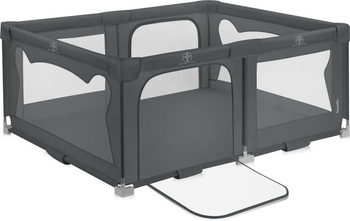 Lionelo Florence - duży, składany kojec dla dzieci 150x180 cm | Grey Graphite