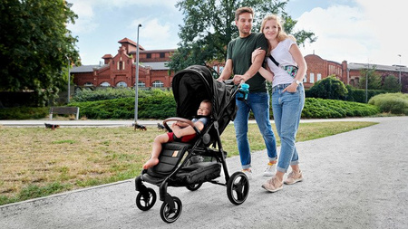 [OUTLET] Kinderkraft Grande New 2023 Wózek Spacerowy Black