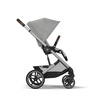 Cybex Balios S Lux 2.0 Wózek Głęboko-Spacerowy Stone Grey + Cloud G I-Size Fotelik Samochodowy 0-13kg + Baza G + Osłony Przeciwdeszczowe + Adaptery