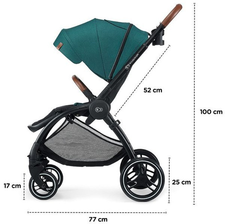 Kinderkraft Evolution Wózek Spacerowy + Cocoon  Midnight Green