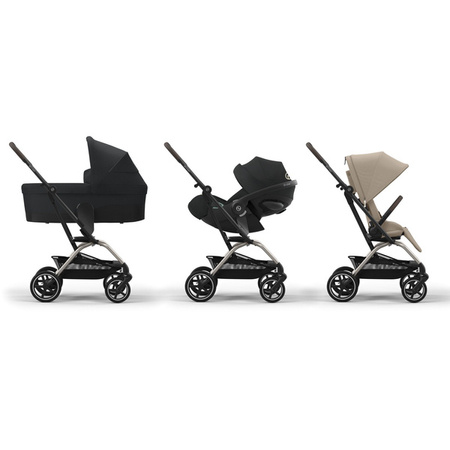 [OUTLET] Cybex Eezy S Twist Plus 2 Wózek Spacerowy Rama Taupe Almond Beige 2024