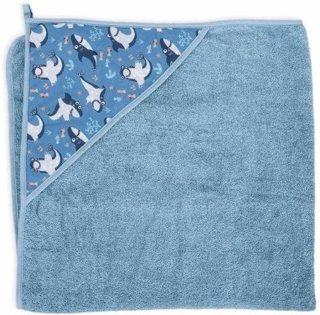 Ceba Baby Ręcznik Dla Niemowlaka 100x100 Printed Line Shark