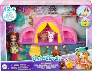 Mattel EnchanTimals - Wycieczka Pod Namiot Zestaw z Lalką i Zwierzątkami + Akcesoria