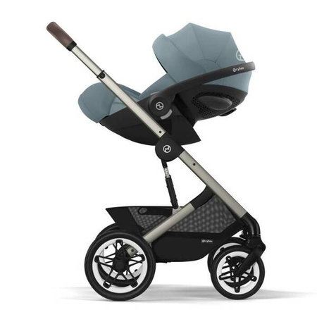 Cybex Talos S Lux Wózek Spacerowy Rama Taupe Stormy Blue + Śpiworek Snogga