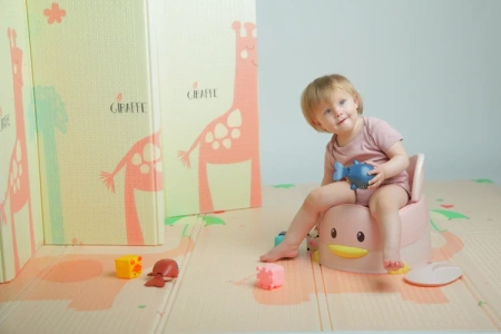 Babyhood BH-114BU Nocnik Kaczątko Różowe 