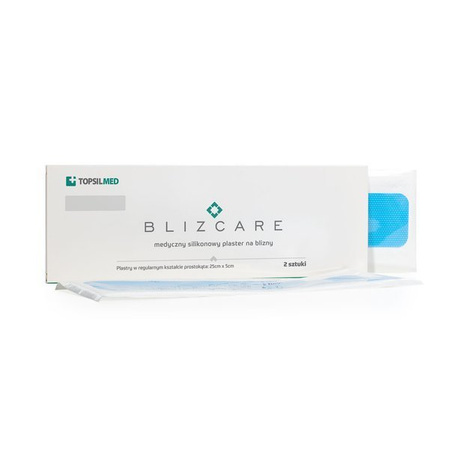 Blizcare PRO plaster silik. na blizny po cesarskim cięciu 25x5, 2szt.