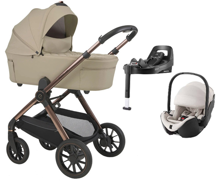 Espiro Code Wózek Głęboko-Spacerowy + Britax Romer Baby-Safe Pro Fotelik Samochodowy 0-13kg + Baza