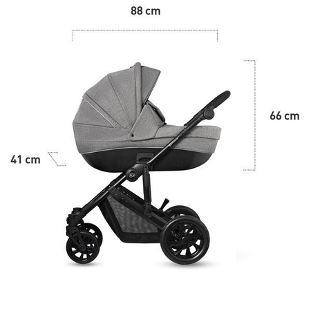 Kinderkraft Prime Lite Wózek Głęboko-spacerowy 2w1 07 Gray