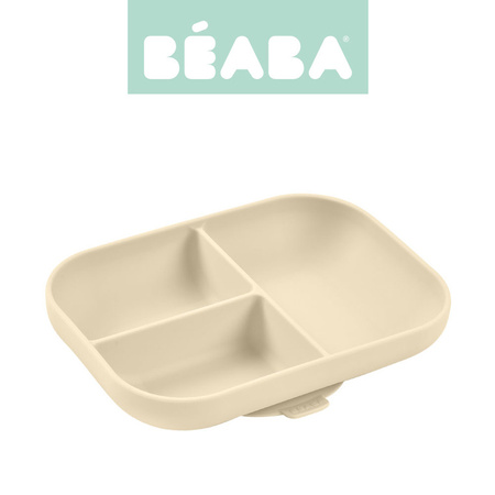 Beaba Silikonowy trójdzielny talerz z przyssawką Clay