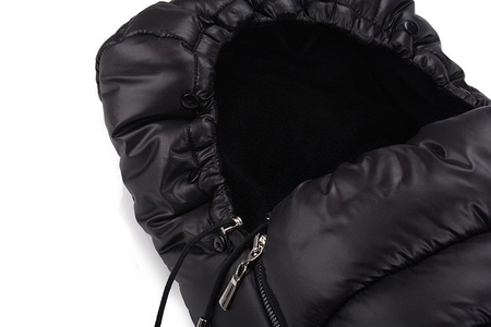 Cottonmoose Śpiwór Zimowy Alaskan Moose Czarno-szary Z Eko-skórą