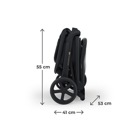 Kinderkraft Nubi 3 Wózek Spacerowy Czarny