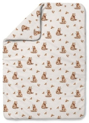 Waldin Kołdra Bambusowa 120x90 Niedźwiadki Jasny Beż
