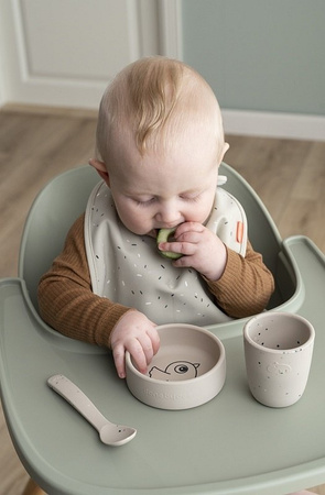 Done by Deer Silikonowy Zestaw Obiadowy Ptaszek Birdee