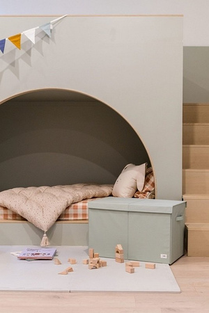 3 Sprouts Recycled Pudełko Zamykane Terrazzo Green