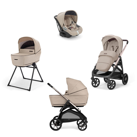 Inglesina Aptica System Quattro Wózek Głęboko-Spacerowy Fotelikiem Darwin Pashmina Beige