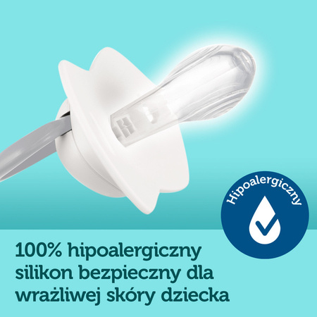 Canpol Babies Smoczek Silikonowy Symetryczny Royal Baby 6-18m 2szt. Prince
