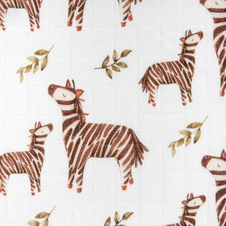 Bocioland Pieluszka Bambusowa 30x30 Zebra BOC0361