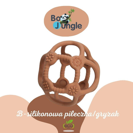 Bo Jungle Silikonowa piłeczka gryzak terracota