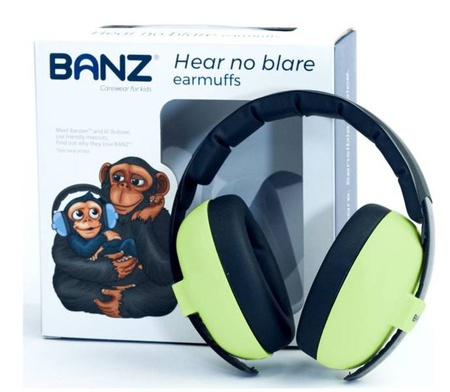 Banz Słuchawki Ochronne Nauszniki Dla Dzieci do 3 lat Banz Leaf Green
