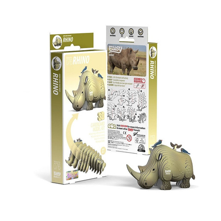 Eugy Eko 3D Układanka Nosorożec