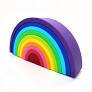 Baby in World Wieża Silikonowa Tęcza Rainbown Purple