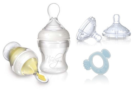 Nuby Zestaw Do Karmienia Infafeeder + Smoczki Na Butelkę + Gryzak