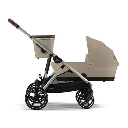 Cybex Gazelle S Wózek Spacerowy Rama Taupe Almond Beige + Cybex Śpiworek Snogga 2 Gratis
