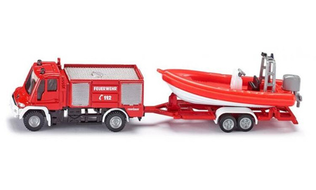 Siku 16 - Straż Pożarna Unimog z Łodzią