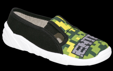 Zetpol Tenisówki Kapcie Chłopięce Adaś Zielone Rozmiar 26