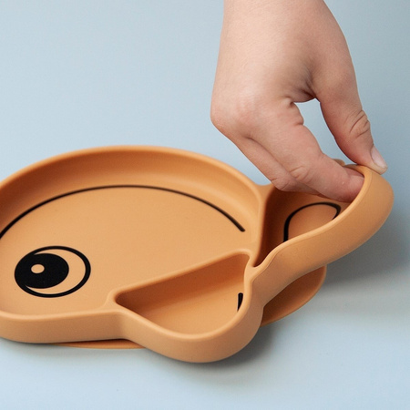 Done by Deer Stick&Stay Talerzyk z Przyssawką Wally Mustard