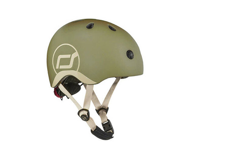 Scootandride Highwaykick 1 Jeździk i Hulajnoga 2w1 1-5 lat + Kask XXS-S dla Dzieci 1-5 Lat Olive