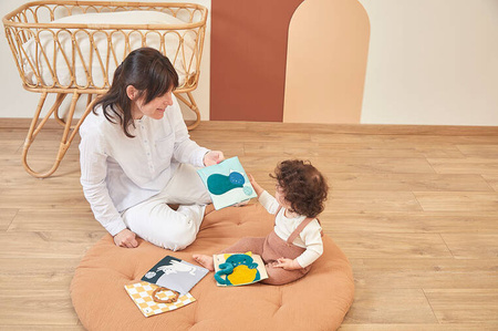 Kaloo Karty sensoryczne miękkie dwustronne 5 szt. Kotki Stimuli