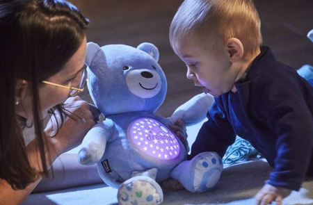 Chicco Miś z Projektorem  Niebieski