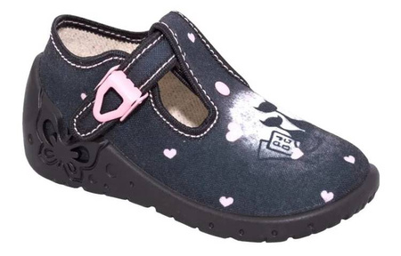 Zetpol Kapcie Dziewczęce Daria Czarne Rozmiar 20