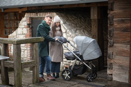 [OUTLET] Baby Design Husky 2022 Wózek Głęboko-Spacerowy 117 Graphite