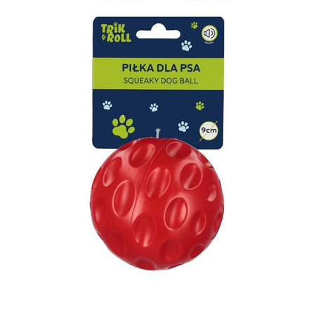Trik&Roll Piłka dla Psa Dźwięk 9,5cm Czerwona