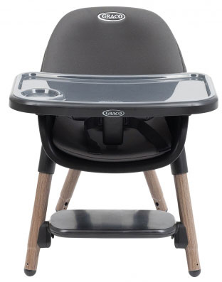 Graco Presti Krzesełko Dziecięce do Karmienia 3w1 Charcoal