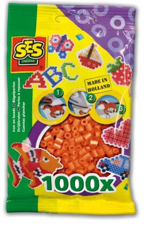 Ses Creative Koraliki do Prasowanek 1000szt. Pomarańczowe