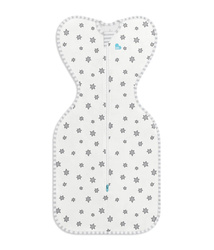 Love To Dream Swaddle Up Otulacz - rozmiar XS - biały, gwiazdy ETAP1 - 0.2 TOG Original
