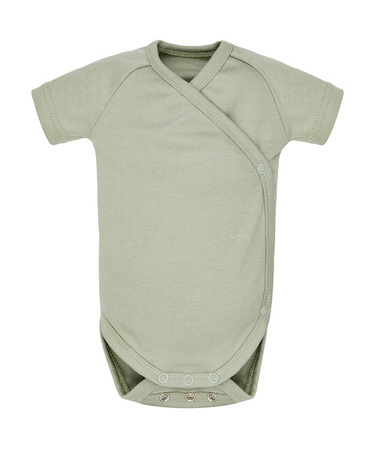 Poofi Body z Krótkim Rękawem Rozmiar 56 0-2m Szałwiowy